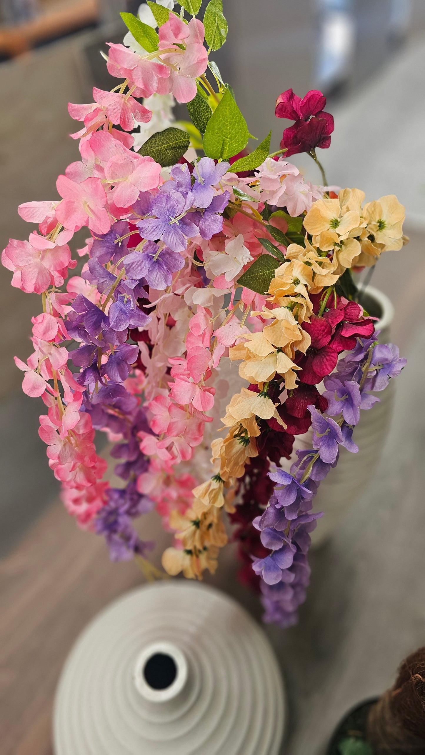 Falling little orchids