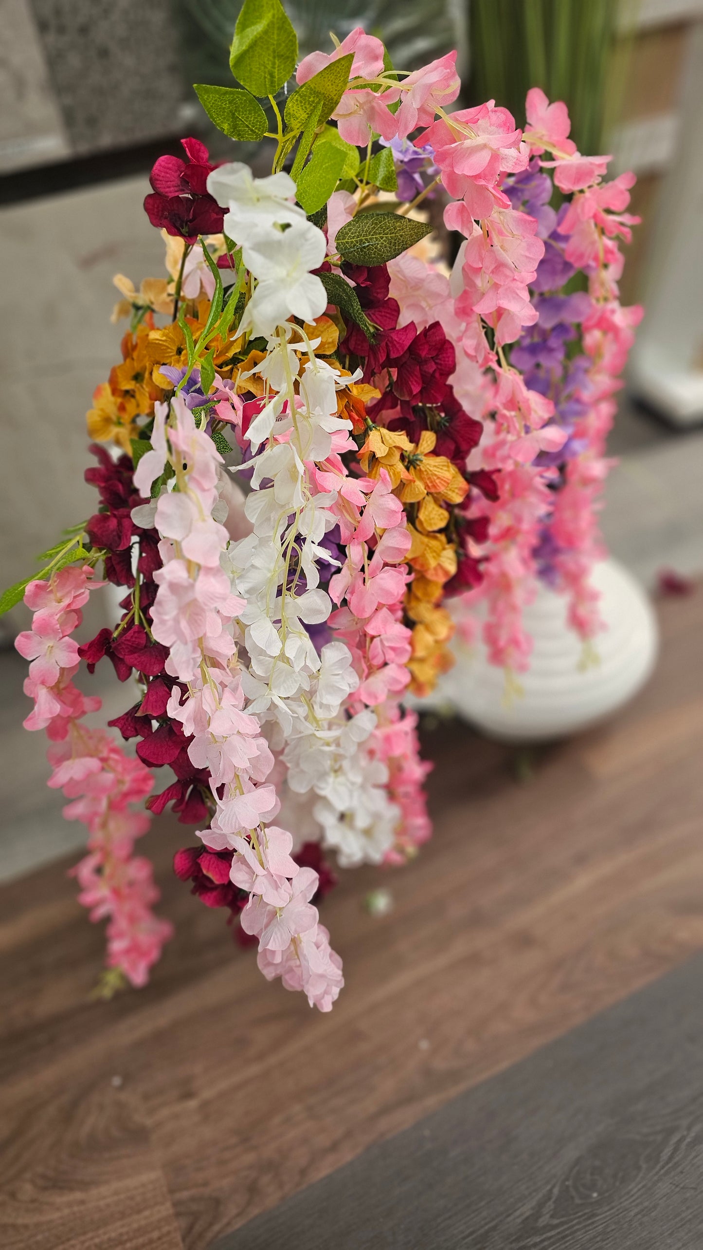 Falling little orchids