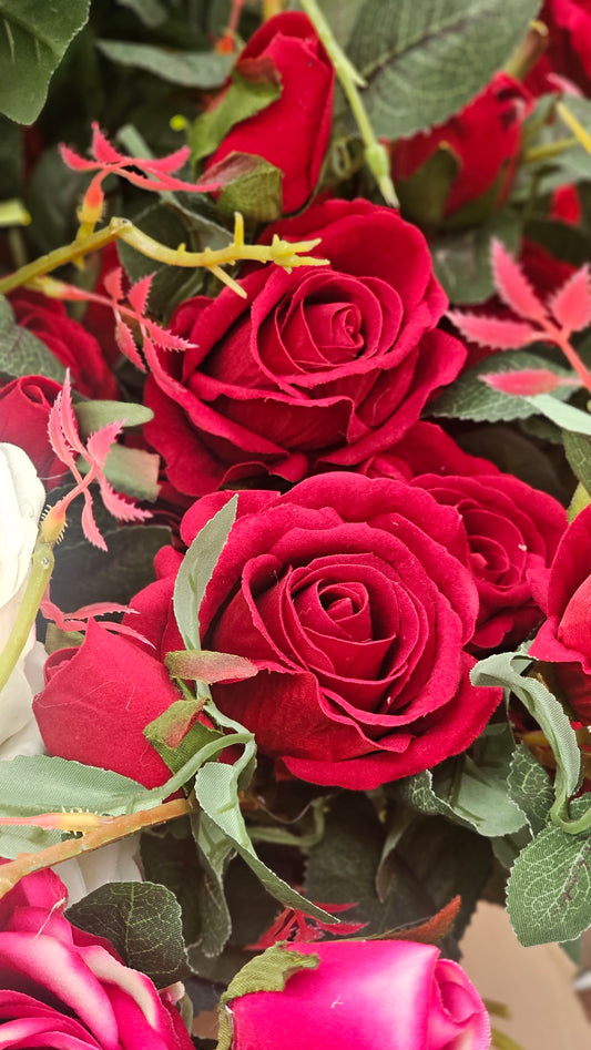 Assorted garden Roses